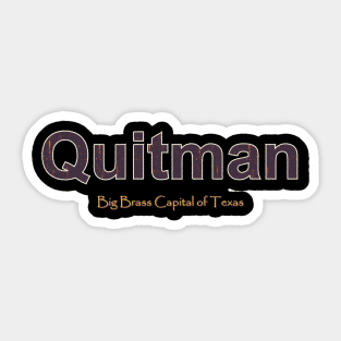 Quitman Grunge Text Sticker